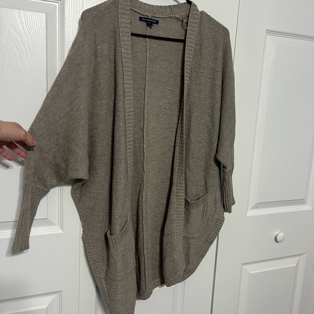 American Eagle Outfitters Taupe Women's Cardigan